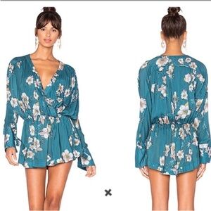 Free People Tuscan Dreams tunic with floral print Size Small